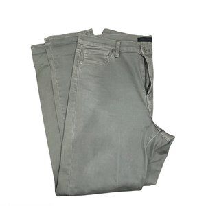 Uniqlo Skinny Straight High Rise Green Pants Stretchy size 30